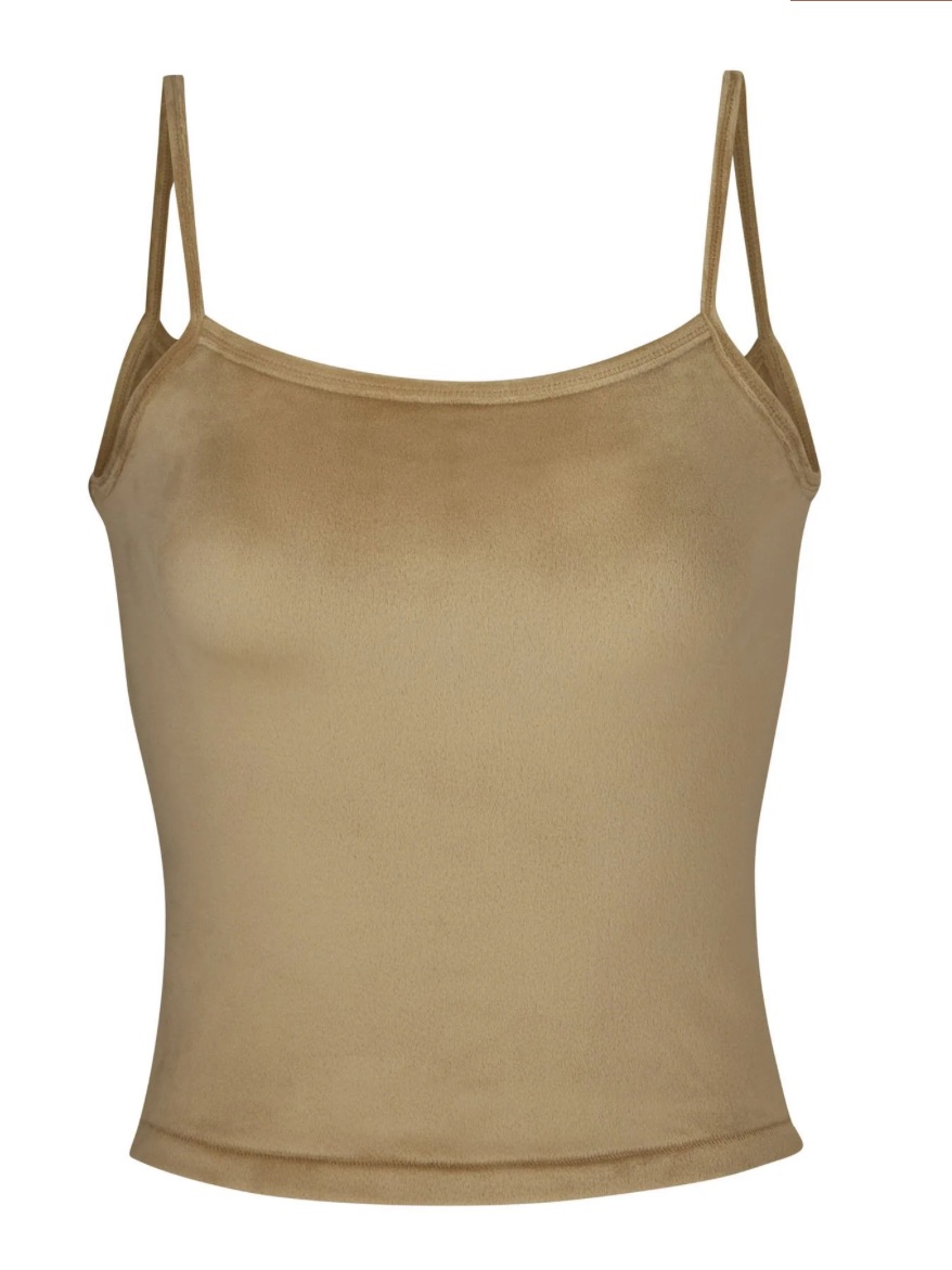 Skims Velour Cami Gold Nwt